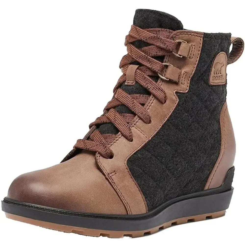 Sorel Womens Snow Angel Winter Boots US 9 Grey Suede Waterproof Insulated NIB